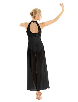 DANCE♡DANCE♡DANCE ZX Fringed Lace Back Ballroom Dance Dress with Shorts
